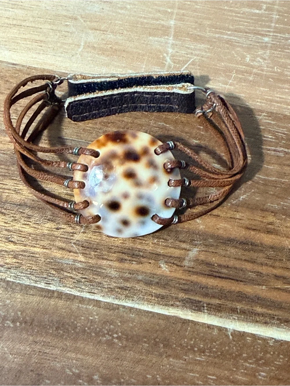 Vintage Limpet Shell Boho Bracelet